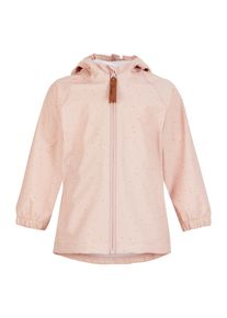 Regenjacke Sterntaler "Regenjacke ungef&uuml;ttert Punkte", Kinder, Gr. 128, rosa (zartrosa), Obermaterial: 100% Polyester PES., Jacken Regenjacke