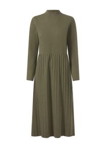 Strickkleid Heine "Strickkleid Strickkleid in Melange-Optik", Damen, Gr. 44, N-Gr, gr&uuml;n (khaki, meliert), Modisch, Kleider Strickkleid