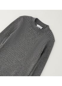 Sweatshirt IDO "BABY GIRL KNITWEAR", M&auml;dchen, Gr. 92, grau (melange grau), 52% Viskose, 28% Polyester, 20% Polyamid, Sweatshirts Sweatshirt
