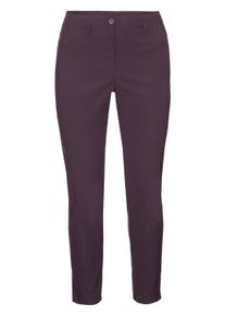 Stoffhose sheego "Stretch-Hose Bengalinhose in schmaler Form", Damen, Gr. 56, N-Gr, aubergine, Modisch, schmal, Hosen Stoffhose, knitterarm und pflegeleicht