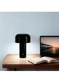 OTTO HOME LED Tischleuchte "Ronno", schwarz, 1, &Oslash; 12,6cm H: 19cm, 1 Stk., Leuchten, USB-C, Akku, Typ-C-Ladekabel, CCT, Tischlampe kabellos, Akkulampe, LED Tischleuchte