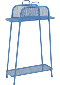 Regal Garden Pleasure "Shelfo", blau, B:65,5cm H:105,5cm T:27cm, Metall, Regale, Regal, Metall, 65,5x27x105,5 cm, blau