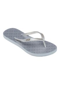 Sandale Roxy "Viva", M&auml;dchen, Gr. 37, silber, Obermaterial: 98% Synthetikmaterial, 2% Metall / Futter: 100% Synthetikmaterial / Au&szlig;ensohle: 100% Moosgummi., Schuhe Sandale