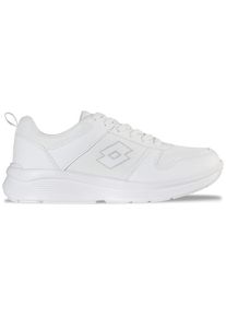 Sneaker Lotto, Damen, Gr. 39, wei&szlig; (wei&szlig;, leuchtendesgrau), Kunstfaser, Synthetik, unifarben, Schuhe Sneaker, - extra leicht & bequem