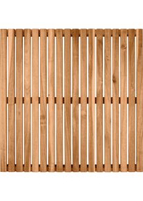 Saunabodenrost Wenko "Acacia", beige (natur, holzfarben), H:25mm, Badematten, Saunabodenrost, Baderost aus Akazienholz f&uuml;r innen & au&szlig;en