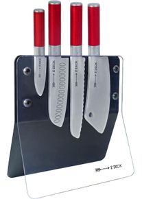 Spielbesteck Tanner "F. Dick Messer Set inkl. Messerblock", bunt, Spielgeschirr, KinderB:20,5cm H:23cm, Holz, Kunststoff, Spielbesteck, aus Holz, FSC - sch&uuml;tzt Wald, B:20,5cm H:23cm