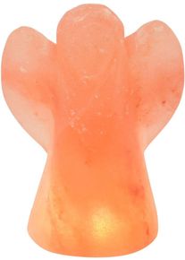 WAGNER LIFE DESIGN Salzkristall-Tischlampe "Engel", orange, H: 13cm, 1 Stk., Leuchten, Handgefertigt aus Salzkristall - jeder Stein ein Unikat, H: ca.13 cm, Salzkristall-Tischlampe