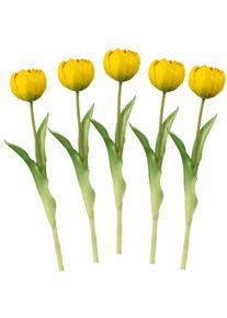 Kunstblume Creativ green "Tulpe", gelb, H:37cm, Kunststoff, Kunstpflanzen, Kunstblume, mit real-touch-Bl&uuml;ten