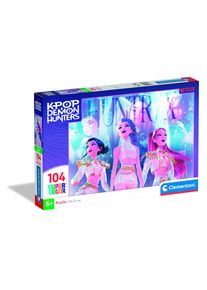 Puzzle Clementoni "Supercolor K-Pop Demon Hunters", bunt, Puzzles, KinderB:37,9cm H:26,9cm, Motiv, Puzzle, Made in Europe, B:37,9cm H:26,9cm