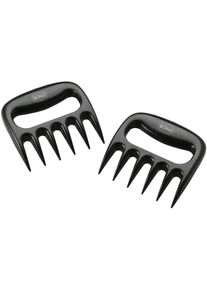 R&ouml;sle Fleischgabel R&Ouml;SLE "Pulled-Pork, 25088", schwarz, B:11cm, Kunststoff, Fleischgabeln, Fleischgabel, zum Zerteilen von gegartem Fleisch, 2-tlg., Polycarbonat