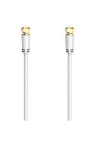 Hama SAT-Kabel "SAT-Anschlusskabel,F-Stecker -F-Stecker,1,5 - 5m vergoldet 100 dB,Wei&szlig;", wei&szlig;, 300cmcm, Kabel, SAT-Kabel