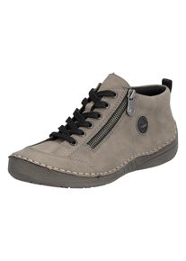 Sneaker Rieker "Kurzstiefel" Gr. 41, grau, Schuhe, Damen, 41, Obermaterial: 50% Rindsleder Leather cow. 50% Lammleder LEL., Sneaker