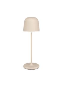 Eglo Tischleuchte "MANNERA", beige (sandfarben), 1, &Oslash; 11cm H: 34cm, 1 Stk., Leuchten, Nachttischlampe Touch dimmbar, kabellos, Tischleuchte, USB-Port, IP54, Tischleuchte