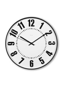 Wanduhr Hama "Uhr "Formentera", &Oslash; 35 cm, ohne Ticken, Schwarz", schwarz, &Oslash; 35cm, Quarzuhr, 12 Ziffern, Wanduhren, Wanduhr, ger&auml;uscharm