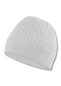 Strickm&uuml;tze Falke "Falke M&uuml;tze", Damen, Gr. onesize, wei&szlig; (beige (2035)), M&uuml;tzen Strickm&uuml;tze