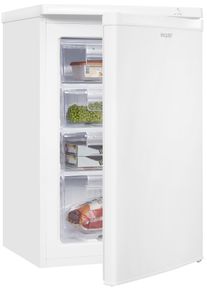 Exquisit Gefrierschrank "GS80-040E", Energieeffizienz: E, silber (wei&szlig;), B:55cm H:85,5cm T:58cm, Gefrierschr&auml;nke, 4*-Gefrierschrank mit ergonomischer Griffmulde &ndash; bequem zu &ouml;ffnen, Gefrierschrank