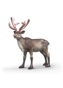Spielfigur Schleich "BLACK LabEL, Ros&eacute;goldenes Weihnachtsrentier (75004)", braun (bunt), Spielfiguren, KinderB:5,3cm H:11,8cm T:12,7cm, Kunststoff, Spielfigur, B:5,3cm H:11,8cm T:12,7cm