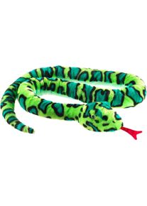 Kuscheltier Heunec "Misanimo, Schlange gr&uuml;n, 180 cm", gr&uuml;n, Pl&uuml;schfiguren, KinderL:180cm, Polyester, Kuscheltier, L:180cm