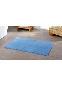 G&ouml;zze Badematte G&Ouml;ZZE "Chenille" Gr. 3, blau (fjord), H:15mm, Polyester, Badematten, Badematte, Badteppich, Uni Farben, besonders weich durch Microfaser, waschbar