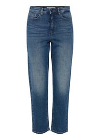 Regular-fit-Jeans Ichi "Damen Jeans IHTWIGGY", Damen, Gr. 26, N-Gr, blau (medium blau), Obermaterial: 98% Baumwolle CO. 2% Elasthan EL., Jeans Regular-fit-Jeans