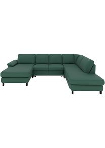 Ecksofa Musterring "MR365", gr&uuml;n, B:320cm H:84cm T:219cm, 95% Polyester, 5% Nylon, Sofas, Ecksofa, Mit aufliegender 28 cm Armlehne, Material/Funktion w&auml;hlbar,320 x 219cm