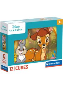 W&uuml;rfelpuzzle Clementoni "Disney Classics", bunt, Puzzles, KinderB:16cm H:12cm, Kunststoff, W&uuml;rfelpuzzle, Made in Europe, B:16cm H:12cm