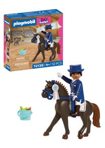 Konstruktions-Spielset Playmobil "Dressurreiten (72136), I Love Horses", bunt, Spielbausteine, Kinder, Kunststoff, Konstruktions-Spielset, Made in Europe