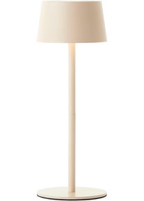 Brilliant LED Au&szlig;en-Tischleuchte "Jona", beige, 1, &Oslash; 9cm H: 25cm, 1 Stk., Leuchten, Kabellos, USB, H 25 cm, 170 lm, h&ouml;henverstellbar, 3000 K, LED Au&szlig;en-Tischleuchte