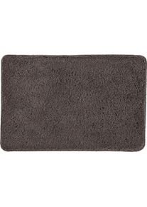 Badematte Kleine Wolke "&raquo;Scott&laquo;, Badvorleger, Badezimmer Teppich", grau (schiefer), H:12mm, Polyester, Badematten, Badematte, Badteppich, Uni Farben, weich & kuschelig