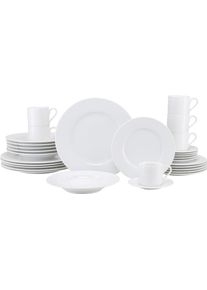 Kombiservice Creatable "Polo, Service 30-tlg.", wei&szlig;, 30, Porzellan, Geschirr-Sets, Kombiservice, Daily Use, Zeitlos