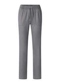 Schlupfjeans SIEH AN "Jeans Schlupfjeans mit gesmoktem Bund", Damen, Gr. 19, Kurzgr&ouml;&szlig;en, grau (grau, denim), Denim/Jeans, , Basic, weit, Jeans Schlupfjeans