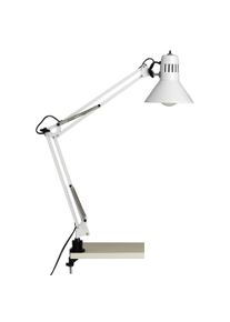 Brilliant Tischleuchte "HOBBY", wei&szlig;, 1, &Oslash; 17cm H: 70cm, 1 Stk., Leuchten, 70cm H&ouml;he, E27 max. 40W, schwenkbar, Metall, Druckschalter, Tischleuchte