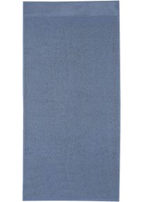 Handtuch Kleine Wolke "Bao, Gr&ouml;&szlig;e 50/100", blau (mare), B:50cm L:100cm, Frottier, Frottier, Handt&uuml;cher, Handtuch, Uni Farben, Bord&uuml;re an der Oberseite