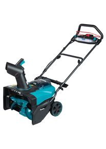 Akku-Schneefr&auml;se Makita "&raquo;SN001GZ&laquo; 40V max., XGT, 530 mm, 180, ohne Akku und Ladeger&auml;t", blau (t&uuml;rkis), B:54cm H:97,5cm T:137cm, Schneefr&auml;sen, Akku-Schneefr&auml;se, kompakt mit 530mm R&auml;umbreite, stufenlosem Auswurf & LED-Beleuchtung