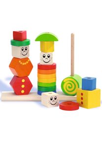 Steckpuzzle Eichhorn "Figuren-Steckpuzzle", bunt, Puzzles, KinderB:21cm H:17cm T:5,5cm, Holz, Steckpuzzle, Made in Germany, B:21cm H:17cm T:5,5cm