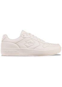 Sneaker Lotto, Herren, Gr. 44, wei&szlig;, Synthetik, unifarben, Schuhe Sneaker, - im Lowcut-Basketballdesign
