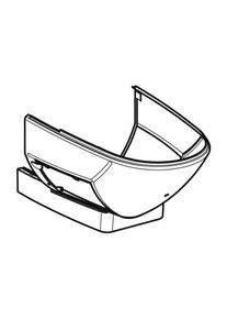 Geberit Verschalung wei&szlig;-alpin 250053111 zu Geberit AquaClean 8000plus AP