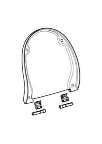 Geberit WC-Deckel 243076101 bahamabeige, mit Scharnierset, zu AquaClean 5000/5000plus