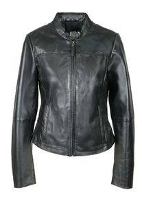 Lederjacke Freaky Nation "Shortjacket", Damen, Gr. XL(42), schwarz, Oberstoff: 100% Leder. Futter: 100% Baumwolle, normal, Jacken Lederjacke