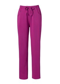 Schlupfhose SIEH AN "Jersey-Hose Jerseyhose mit Tunnelzug und Bindeband", Damen, Gr. 54, Normalgr&ouml;&szlig;en, pink (beere), Sweatware, , Basic, Hosen Schlupfhose