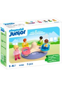 Konstruktions-Spielset Playmobil "Zahlenkarussell (71701), JUNIOR", bunt, Spielbausteine, Baby, Kunststoff, Konstruktions-Spielset, Made in Europe