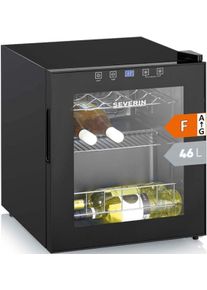 Severin Weink&uuml;hlschrank "WKS 8907", Energieeffizienz: F, schwarz, B:43cm H:51,5cm T:48cm, Weink&uuml;hlschr&auml;nke, f&uuml;r 15 Flaschen, 46 Liter Nutzinhalt, Weink&uuml;hlschrank