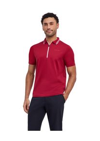 Poloshirt Falke "Falke Polo Shirt", Herren, Gr. S, rot (ruby (8830)), Shirts Poloshirt