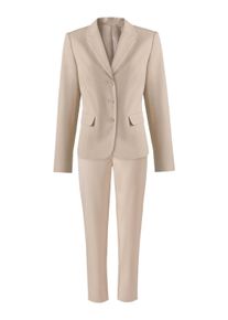 Business-Kost&uuml;m Heine "Hosenanzug Hosenanzug in elastischer Qualit&auml;t", Damen, Gr. 38, beige, Elegant, Kost&uuml;me Business-Kost&uuml;m