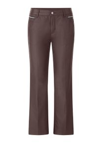 Bequeme Jeans Heine "Jeans Ankle-Jeans", Damen, Gr. 40, Normalgr&ouml;&szlig;en, braun (schoko), Denim/Jeans;Twill, , Modisch, slim fit, Jeans Bequeme Jeans