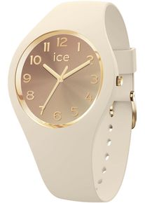 Ice Watch Quarzuhr ICE-WATCH "ICE sunset - S37 - 3H", beige (beige, hellbraun), Armbanduhren, Damen, beige, Quarzuhr, Armbanduhr, Damenuhr, Silikonarmband, Wasserdicht bis 10 bar, analog