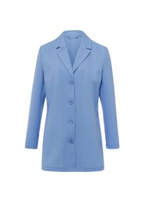 Business-Kost&uuml;m SIEH AN "Hosenanzug Hosenanzug in pflegeleichter Qualit&auml;t", Damen, Gr. 46, blau (himmelblau), Web, Stoff, , Modisch, Kost&uuml;me Business-Kost&uuml;m