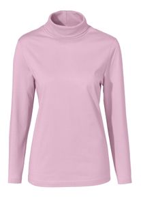 T-Shirt SIEH AN "Shirtrolli Rollkragenshirt mit langen &Auml;rmeln", Damen, Gr. 5, rosa (ros&eacute;), Basic, gerade, Shirts T-Shirt