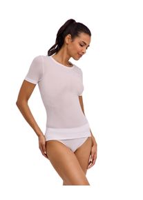 T-Shirt Falke "Falke T-Shirt", Damen, Gr. M, wei&szlig; (wei&szlig; (2860)), Shirts T-Shirt