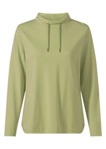 Sweatshirt WITT "Sweatshirt Sweatshirt mit halsfernem Stehkragen", Damen, Gr. 4, gr&uuml;n (lindgr&uuml;n), Sweatware, , Modisch, Sweatshirts Sweatshirt